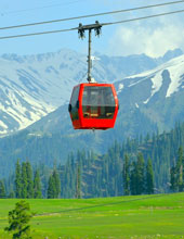Gondola ride in Gulmarg Kashmir tour
