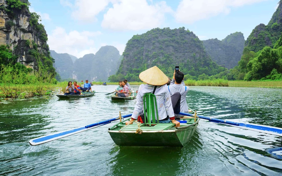 Boating in Trang An, Ninh Binh