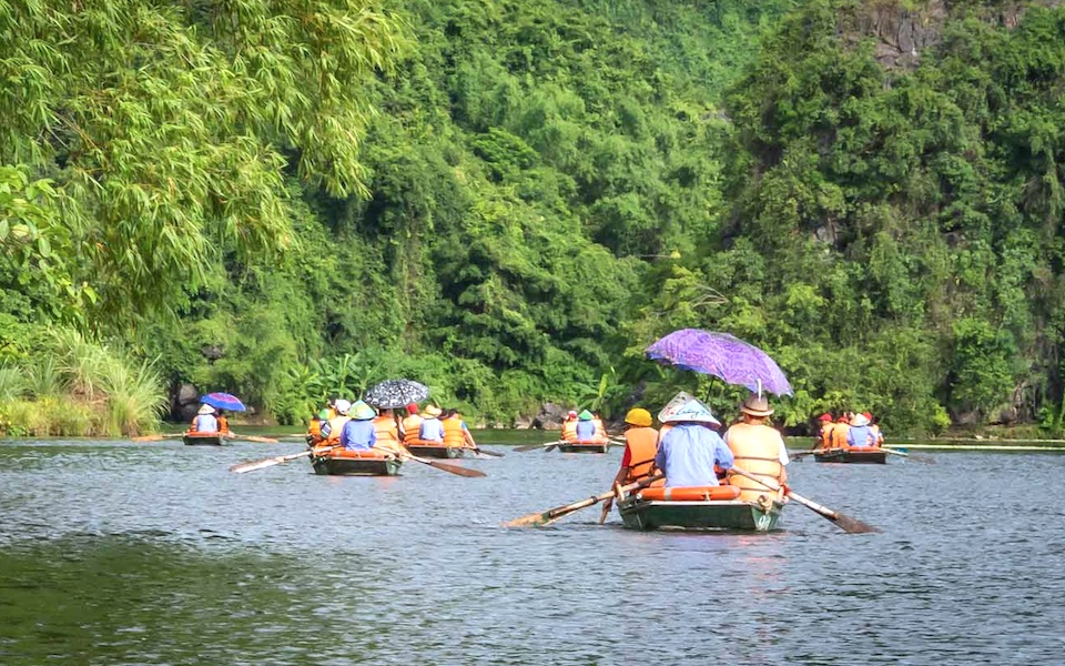 Boating in Trang An, Ninh Binh